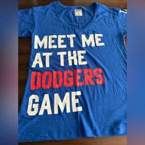 PINK Victoria’s Secret “Meet Me at the Dodgers Game” Tee – LA – XS